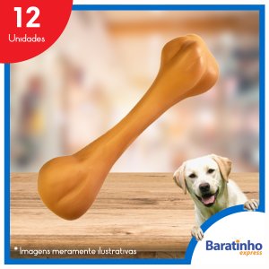 Kit 12 Ossos Mordedores Anti Stress Brinquedo Vinil Cachorro