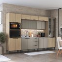 Ver imagem 1 de Cozinha Completa Lavinia 8 Peças 16 Portas 3 Gavetas Imperial e Fumê J Carvalho Móveis