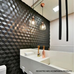 Torneira de Teto para Lavatorio 100% Inox - Preto Fosco 1,60m