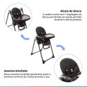 Ver imagem 3 de Cadeira de Alimentação Bebe Reclinável Até 18 Kg Pepper Preta Infanti