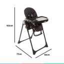 Ver imagem 5 de Cadeira de Alimentação Bebe Reclinável Até 18 Kg Pepper Preta Infanti