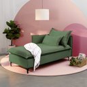Ver imagem 1 de Sofá Modular Chaise Braço Lateral com Pé Metal Sôma CabeCasa MadeiraOriginals Verde