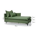 Ver imagem 4 de Sofá Modular Chaise Braço Lateral com Pé Metal Sôma CabeCasa MadeiraOriginals Verde