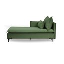 Ver imagem 3 de Sofá Modular Chaise Braço Lateral com Pé Metal Sôma CabeCasa MadeiraOriginals Verde