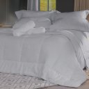 Ver imagem 1 de Edredom Queen Toque de Plumas Suíte 100% Poliéster 240x260cm Tessi Cinza Fog