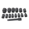 Jogo de Soquete de Impacto 15pcs 8-32mm com Extensão 1/2 - 3