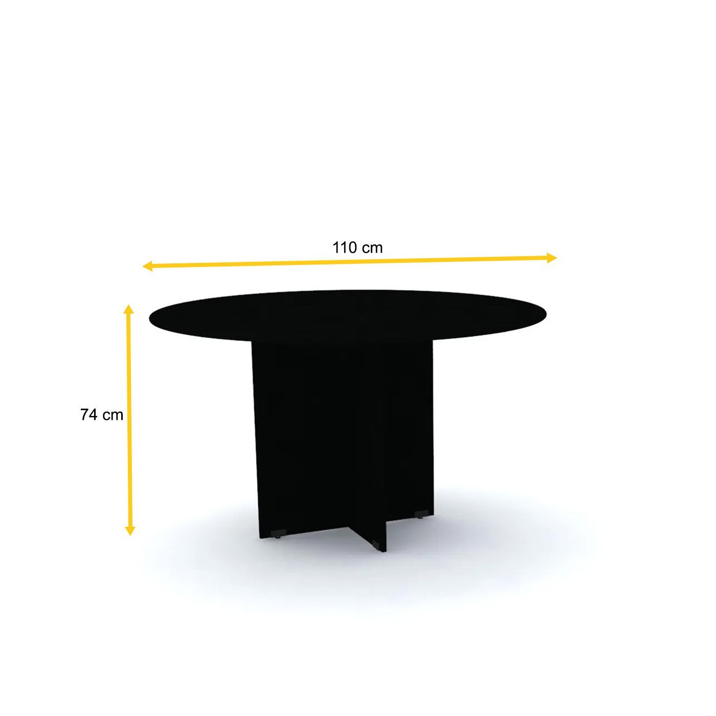 MESA DE REUNIÃO REDONDA PANDIN MAXXI - PRETO MX1100 - 2