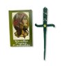 Kit Baralho Tarot Cigana Esmeralda Adaga Verde Pedra Amarela - 1