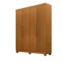Ver imagem 2 de Guarda Roupa Canadá 4 Pts 100%mdf Cinamomo - Leifer