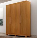 Ver imagem 1 de Guarda Roupa Canadá 4 Pts 100%mdf Cinamomo - Leifer