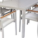Ver imagem 3 de Conjunto Mesa Lins 2x1m com 8 Poltronas Modelo Zurick Mesa de Jantar