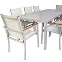 Ver imagem 2 de Conjunto Mesa Lins 2x1m com 8 Poltronas Modelo Zurick Mesa de Jantar