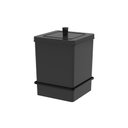 Ver imagem 1 de Lixeira Quadrada 6,5 Litros com Suporte Adesivo Future 195pt - Preto Fosco