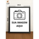 Ver imagem 2 de Quadro Decorativo Personalizável A4 33x24cm c/ Vidro