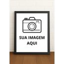 Ver imagem 1 de Quadro Decorativo Personalizável A4 33x24cm c/ Vidro