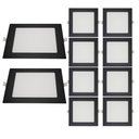 Ver imagem 1 de Kit 10 Painéis de LED Redondo Embutir 12W 6500k Bivolt Preto Blumenau Iluminação