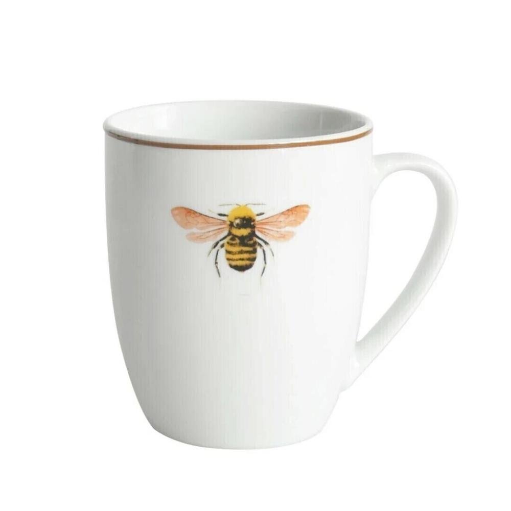 Caneca Estampa Abelhinha Porcelana Cerâmica Café 340ml