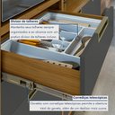 Ver imagem 5 de Armário de Cozinha 6 Portas 2 Gavetas Loft Ripado Imperatriz 100% Mdf