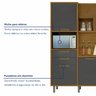 Armário de Cozinha 6 Portas 2 Gavetas Loft Ripado Imperatriz 100% Mdf - 9