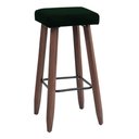 Ver imagem 1 de Banqueta Alta Quadrada Pés Madeira Paris - House Móveis:verde