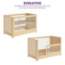 Ver imagem 6 de Berço 2 em 1 com Rattan e Grades Palito em Madeira Maciça Wave Casatema MadeiraOriginals Marrom/Branco