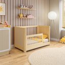 Ver imagem 2 de Berço 2 em 1 com Rattan e Grades Palito em Madeira Maciça Wave Casatema MadeiraOriginals