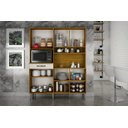 Ver imagem 3 de Kit Cozinha 7 Portas 1 Gaveta - Pratic-Cinamomo/Off White - CHF Móveis