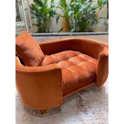 Sofá Caminha Grande Porte Pet Luxo em Sued Premium:terracota - 2