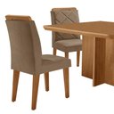Ver imagem 7 de Mesa de Jantar Olímpia 90cm Mdf Canto Copo e com 4 Cadeiras Melissa