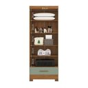 Ver mais imagens de Quarto Modulado Casal 4 Peças 5 Portas 4 Gavetas com Maleiro e Espelhos Smart Plus Espresso Móveis