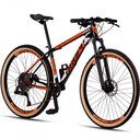 Ver imagem 6 de Bicicleta 29 Dropp Race 12v Suspensão Preto+laranja