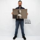 Ver imagem 2 de Quadro Decorativo em Canvas Buda TaColado Moldura Flutuante 4,5cm Freijó 60 x 40cm