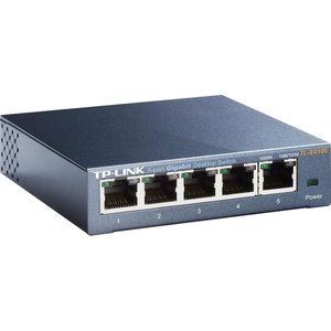 Switch 5 Portas Gigabit De Mesa 10/100/1000 Tl-sg105 Smb