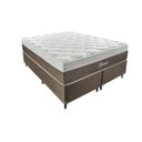 Ver imagem 3 de Cama Box Queen 158x198x59cm Molas Ensacadas Phoenix Montreal Branco/Tabaco