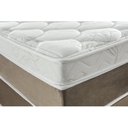 Ver imagem 4 de Cama Box Queen 158x198x59cm Molas Ensacadas Phoenix Montreal Branco/Tabaco