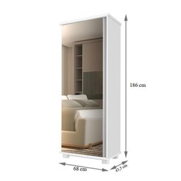 Armário Multiuso Londres Branco – Luapa Móveis - 2 Armário Multiuso Londres Branco – Luapa Móveis - 2