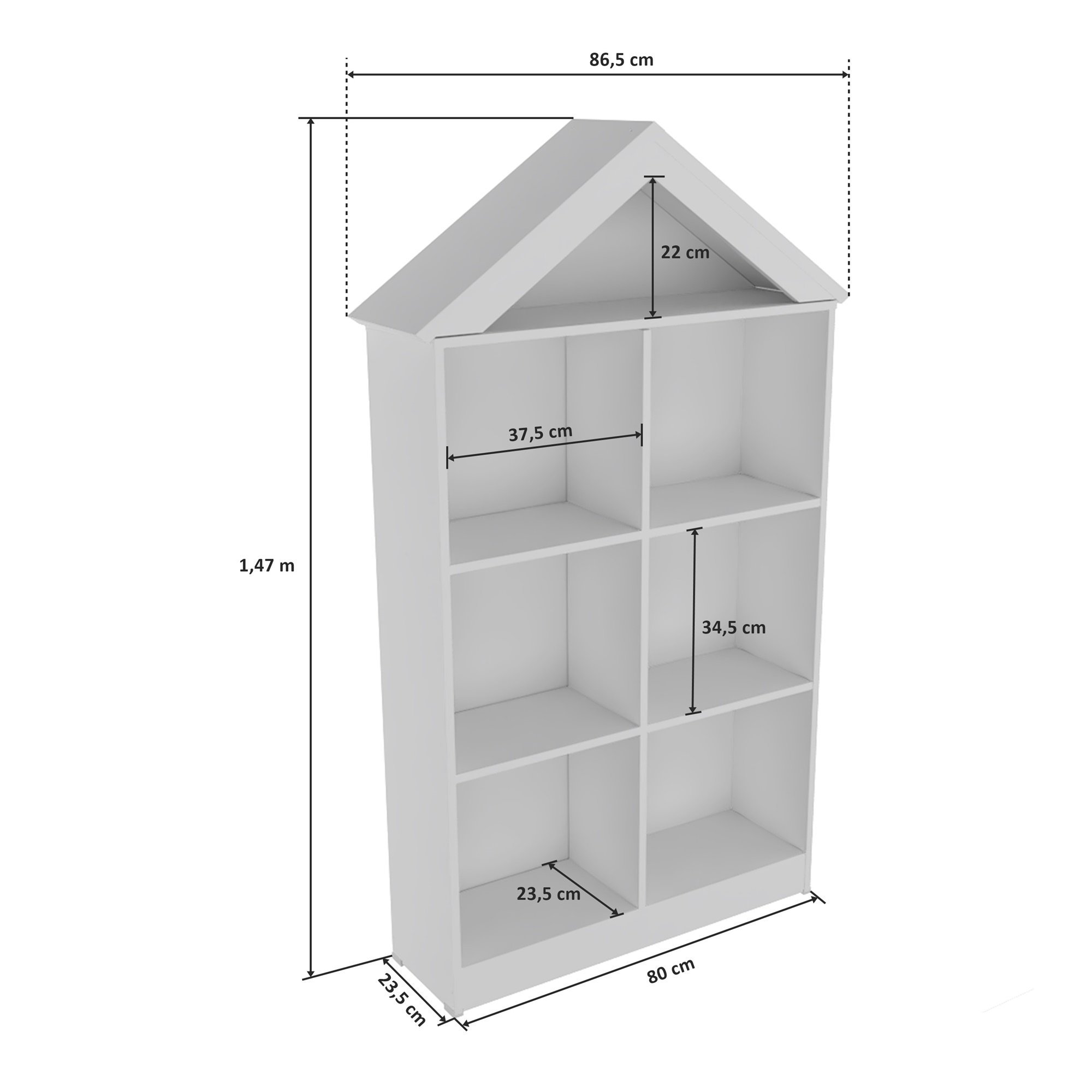 Organizador e Casinha Infantil Melissa 100% MDF WoodCore - 8