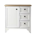 Ver imagem 3 de Gabinete Armário de Banheiro com Tampo 3 Gavetas 81cm Ditália Branco
