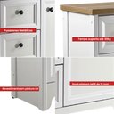 Ver mais imagens de Gabinete Armário Banheiro Ditália C/tampo Bn-05 Cor:branco