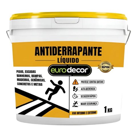 Antiderrapante 1 Kilo Incolor - 04.01.03.0018 - Eurodecor Antiderrapante 1kg Incolor - 04.01.03.0018