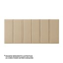 Ver imagem 2 de Painel Cabeceira Box Queen Duana Estofada Dobrável Fixação Parede Design Moderno - Bege