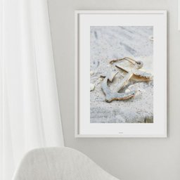 Quadro Praia Âncora - 60x48cm:madeira Preta - 2 Quadro Praia Âncora - 60x48cm:madeira Preta - 2