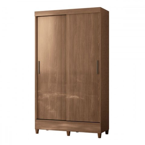 Guarda-roupa Solteiro Lux 2 Portas 2 Gavetas Jequitiba - Pnr Móveis