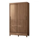 Ver imagem 1 de Guarda-roupa Solteiro Lux 2 Portas 2 Gavetas Jequitiba - Pnr Móveis