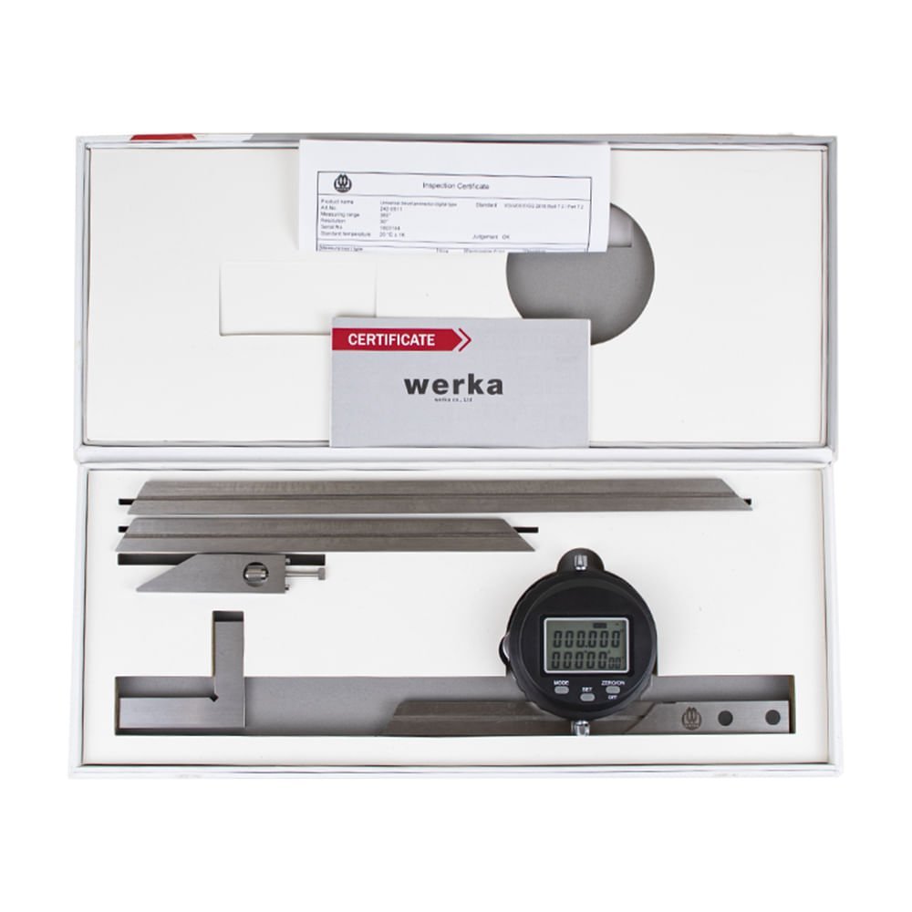 Transferidor digital universal com réguas de aço inox lapidadas 150/200/300mm Faixa de medição 0~360 - 5