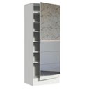 Ver imagem 6 de Sapateira Armário Multiúso Madesa Isis 1 Porta com Espelhos - Branco