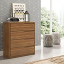 Ver imagem 2 de Cômoda 4 Gavetas átria Amêndola Touch D4010 Demartêz