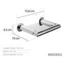 Ver imagem 3 de Saboneteira Inox - Kromus ME0203