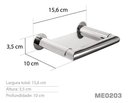 Ver imagem 3 de Saboneteira Inox - Kromus ME0203