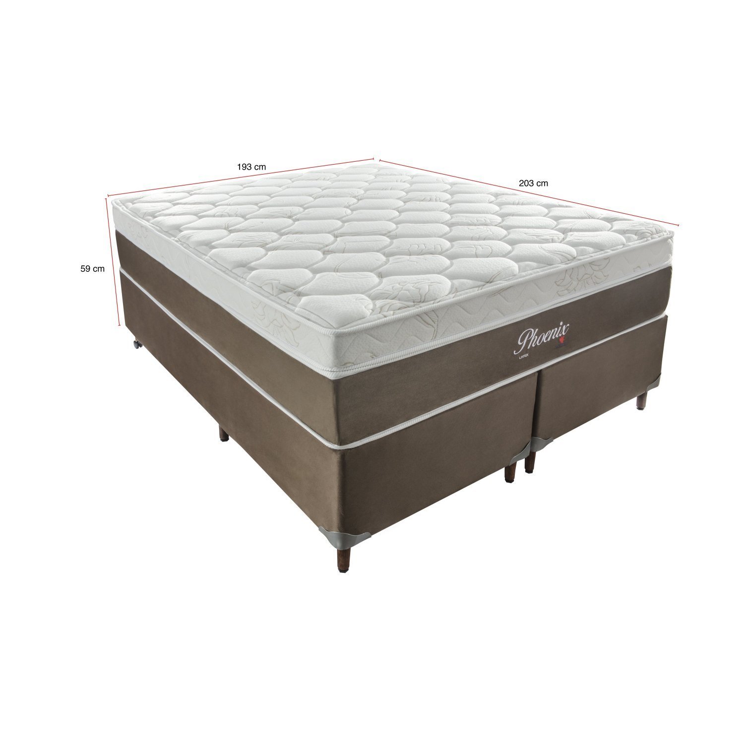 Cama Box King193x203x59cm Molas Ensacadas Phoenix  - 2